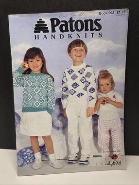 Patons #292 Vintage Knitting Pattern Book Boys And Girls Clothing & Accessories